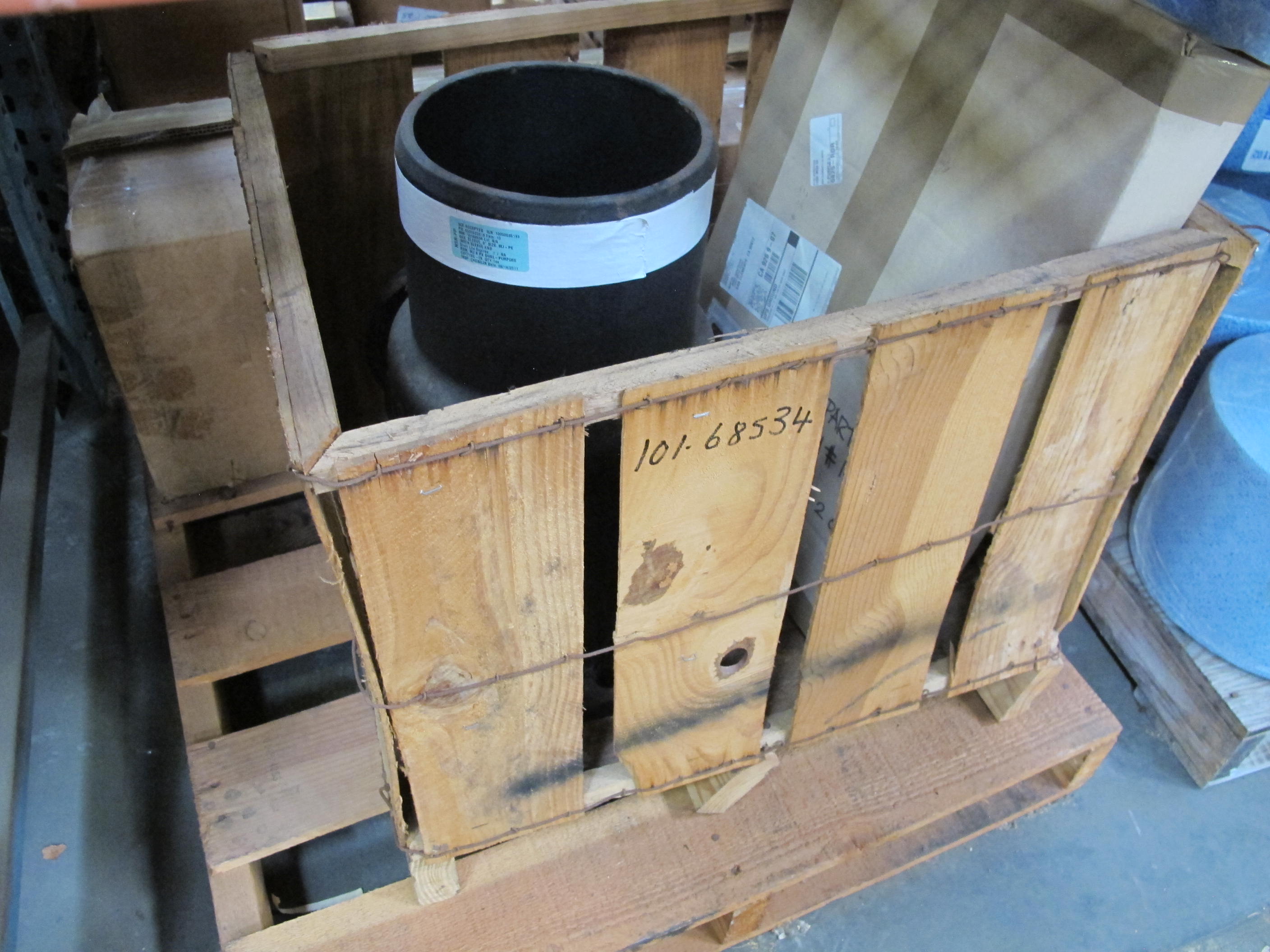 LOT TO INCLUDE: (1) SLEEVE, 8" SIZE, MJ-PE (BOTH SLEEVE AND GLAND) OTHER, DUAL-PURPOSE CUTTING-IN KIND, DUCTILE IRON MATERIAL, (1) GLAND, 10" MECHANICAL JOINT RESTRAINT KIT KIND, DUCTILE IRON MATERIAL, (6) FILTERS, AIR TYPE, NOVA AF-3. LOADING & HANDLING FEE $15-4189